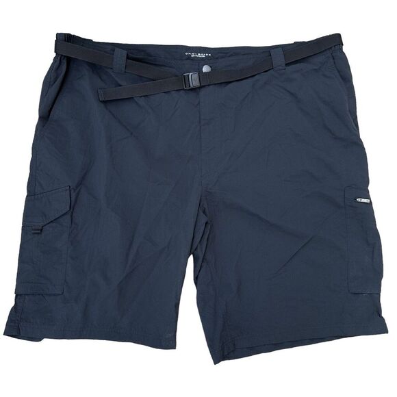 NEW Columbia‎ Men's Size 52 Omni-Shade Black Shorts Belted Sun Protection - Picture 1 of 4
